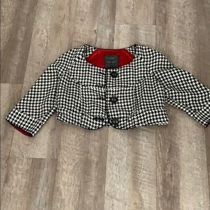 Sanctuary Houndstooth Cap Jacket